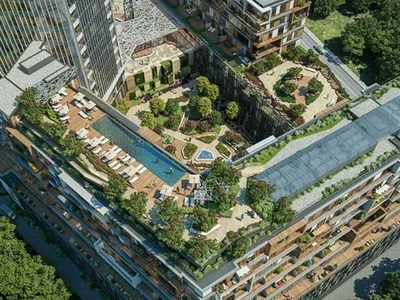 Complejo residencial Furnished apartments with views of the Bosphorus and the city, in a building with swimming pool and restaurants, Şişli, Istanbul, Turkey