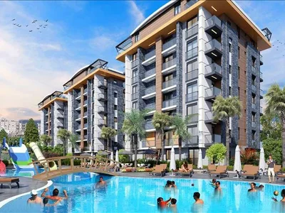 Complejo residencial New residence with a swimming pool and an water park close to the beach and golf courses, Antalya, Turkey