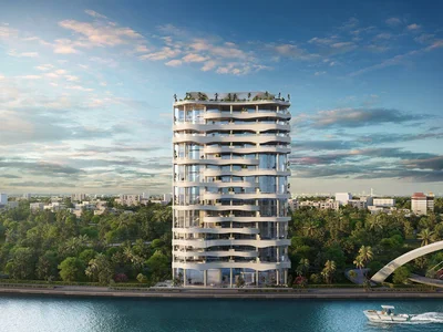 Zespół mieszkaniowy New residence One Canal with a swimming pool and a spa center, Canal Front, Dubai, UAE
