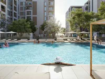 Complejo residencial Cedar Creek Beach — apartments in a residential complex by Emaar with terraces, park and harbour views in Dubai Creek Harbour