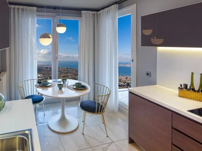 Complejo residencial New residence with a swimming pool, lounge areas and picturesque views, Istanbul, Turkey