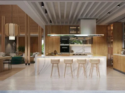 Zespół mieszkaniowy New complex of villas with swimming pools close to Layan and Band Tao Beaches, Phuket, Thailand