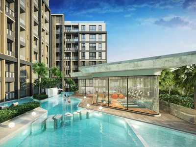 Residential complex New residence with a swimming pool, a garden and a co-working area close to Jomtien Beach, Pattaya, Thailand