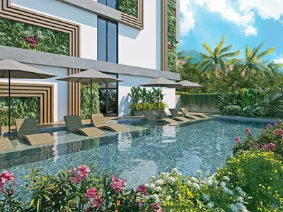 Zespół mieszkaniowy Furnished apartments in a new residential complex near Batu Bolong Beach, Canggu, Badung, Indonesia
