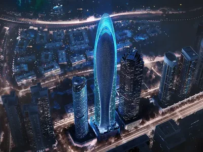 Apartment building Mercedes Benz Places by Binghatti