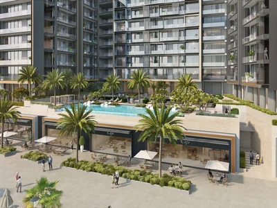 Complexe résidentiel New Art Bay Residence with swimming pools and picturesque views, Al Jaddaf, Dubai, UAE
