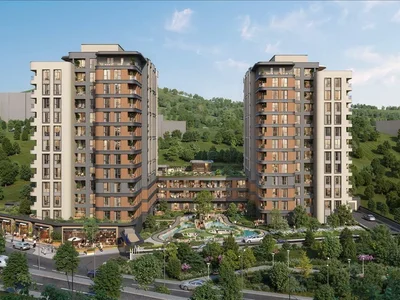 Residential complex New residence with swimming pools, gardens and spa close to TEM highway and parks, Istanbul, Turkey
