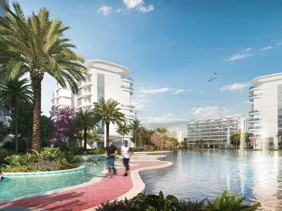 Wohnanlage Low-rise residential complex surrounded by lagoons and gardens, in the picturesque green neighbourhood of Damac Hills, Dubai, UAE
