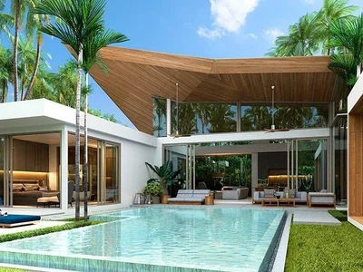 Complexe résidentiel New residential complex of villas with swimming pools and a shared fitness center in Phuket, Thailand