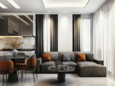 Zespół mieszkaniowy New low-rise residence with a swimming pool and a fitness center, Oba, Alanya, Turkey