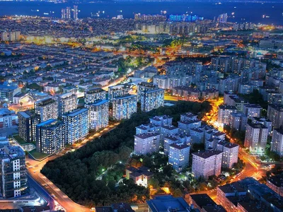 Zespół mieszkaniowy New residence with a green area and swimming pools in a prestigious area, near the city center, Istanbul, Turkey