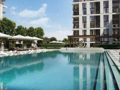 Residential complex New Terra Heights Residence with swimming pools and a mini golf course close to the airport and Expo 2020, Expo City, Dubai, UAE