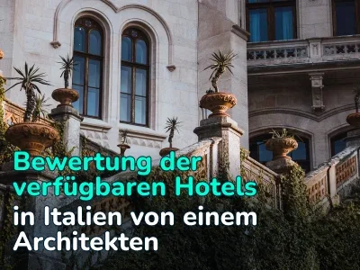 Erschwingliche Hotels in Italien: Der Architekt fand 3 Optionen ab 390.000 €