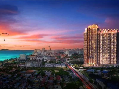 Residential complex New high-rise premium residential complex at 500 meters from Jomtien Beach, Pattaya, Thailand