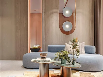 Wohnanlage New project Parkside Boulevard with swimming pools, a garden and a wellness club, Arjan — Dubailand, Dubai, UAE
