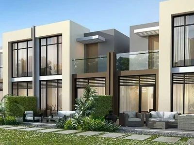Zespół mieszkaniowy Elite villas and townhouses surrounded by greenery and parks in the quiet and peaceful area of Damac Hills 2, Dubai, UAE