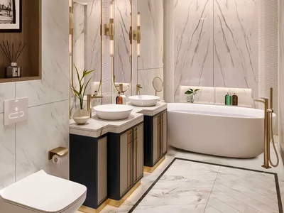 Complexe résidentiel Harbour Lights — luxury high-rise waterfront residence by DAMAC with a private beach and a swimming pool in Dubai Maritime City