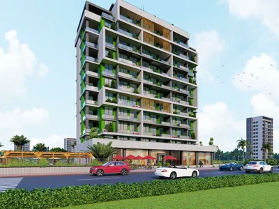 Residential complex Apartments with spacious terraces in the city centre, Mersin, Turkey
