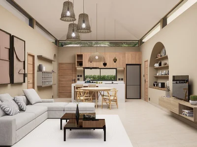 Complexe résidentiel New complex of villas on the first sea line, 5 minutes from the beach, Samui, Thailand