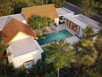 Complexe résidentiel New guarded complex of villas with swimming pools and gardens close to an international school, Bang Tao, Phuket, Thailand