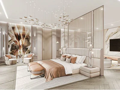 Complexe résidentiel New high-rise Sapphire Residence with swimming pools, a spa center and a co-working area near the canal and a highway, Al Safa, Dubai, UAE
