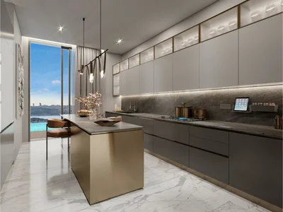 Zespół mieszkaniowy Luxury apartments with terraces and private pools in a prestigious area, Istanbul, Turkey