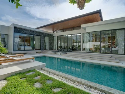 Residential complex Modern villas with swimming pools and lounge areas, Phuket, Thailand