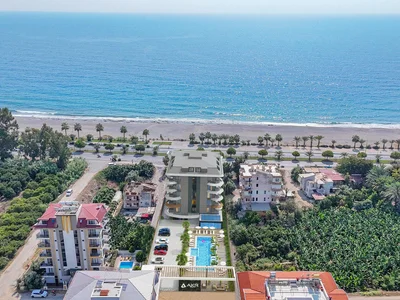 Zespół mieszkaniowy New residential complex with swimming pools, a gym and a parking on the seafront, Kestel, Alanya, Türkiye