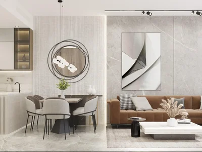 Wohnanlage Prestigious apartments with private pools in Ocean Pearl 2 complex, Dubai Islands area, Dubai, UAE