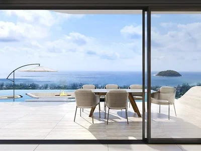 Residential complex New complex of villas with swimming pools and panoramic sea views, 600 meters from Kata Beach, Phuket, Thailand