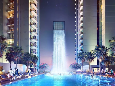 Zespół mieszkaniowy New residence Golf Gate with swimming pools and a golf club in the prestigious area of DAMAC Hills, Dubai, UAE
