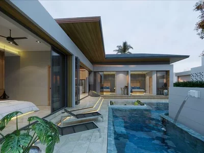Zespół mieszkaniowy New complex of villas with swimming pools near the beach, Maenam, Samui, Thailand