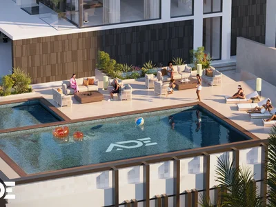 Residential complex Modern residential complex Greygate Residences with a pool and other amenities in Jumeirah Village Circle, Dubai, UAE