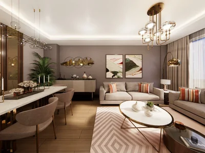 Zespół mieszkaniowy New luxury residence with a swimming pool, a green area and sports grounds in the central area of Istanbul, Turkey