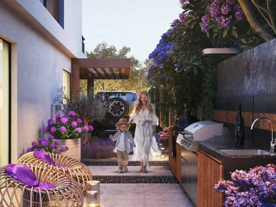 Zespół mieszkaniowy Apartments in the new Violet 4 residence with a swimming pool, parks and a petting zoo in the Damac Hills 2 area, Dubai