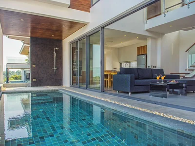 Zespół mieszkaniowy Complex of villas with swimming pools and gardens, Samui, Thailand