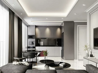 Residential complex New residence with a swimming pool and a fitness room close to the sea, Oba, Turkey