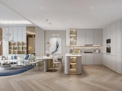 Complejo residencial New complex of furnished apartments Beach Walk 4 with a swimming pool, panoramic views and an access to the beach, Dubai Islands, Dubai, UAE