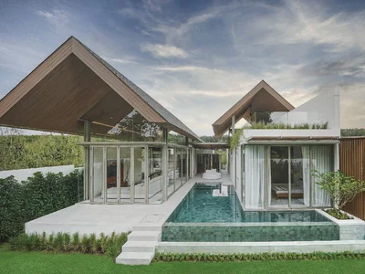 Complexe résidentiel Complex of innovative villas with swimming pools and gardens, Phuket, Thailand