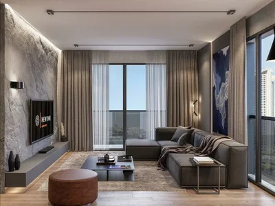 Zespół mieszkaniowy New residence with a swimming pool close to a metro station and universities, Istanbul, Turkey