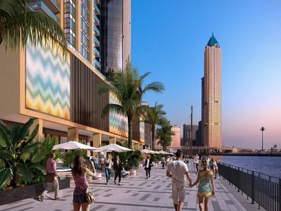 Жилой комплекс Жилой комплекс Urban Oasis от итальянского дизайнера, на берегу водного канала, с видом на город, Business Bay, Дубай, ОАЭ