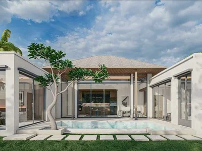 Zespół mieszkaniowy New complex of modern villas with swimming pools near an international school, Phuket, Thailand