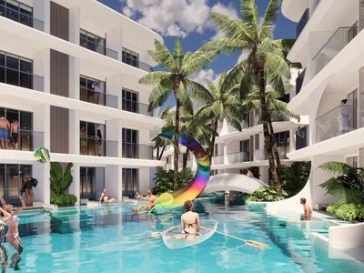 Complexe résidentiel New residential complex on the seafront in Bang Rak, Samui, Thailand