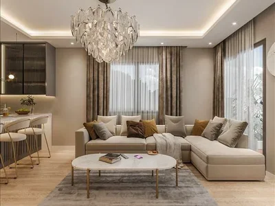 Zespół mieszkaniowy New residence with a swimming pool and an underground parking at 550 meters from the sea, Mersin, Turkey