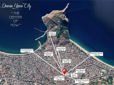 Residential quarter New Apartment in the Center of Alanya with infrastructure