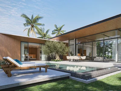 Complexe résidentiel New villas with swimming pools and gardens close to beaches, Phuket, Thailand