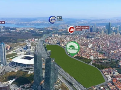 Residential complex Luxury apartments in the center of Istanbul in the Dap Yeni Levent complex.