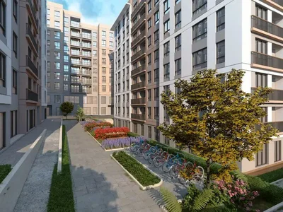 Complexe résidentiel New residence with swimming pools and green areas in a prestigious area, Istanbul, Turkey