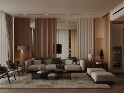 Complejo residencial New Grove Residence with swimming pools, JVC, Dubai, UAE
