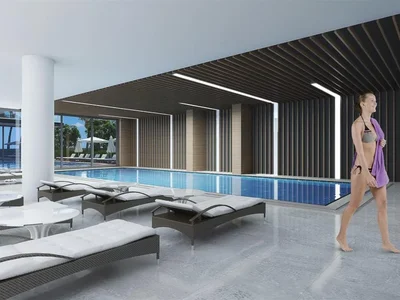 Quartier résidentiel New apartments on the seafront in Twin Towers, Mahmutlar